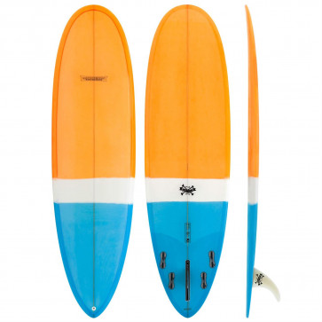 Modern Love Child 64 Surfboard Orange Blue