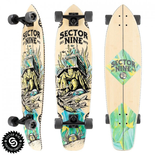 Sector 9 Fortune Ft. Point Longboard Skate Complete 34 x 8.75