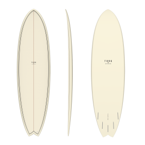 Torq 72 Fish Classic cream  pattern Surfboard